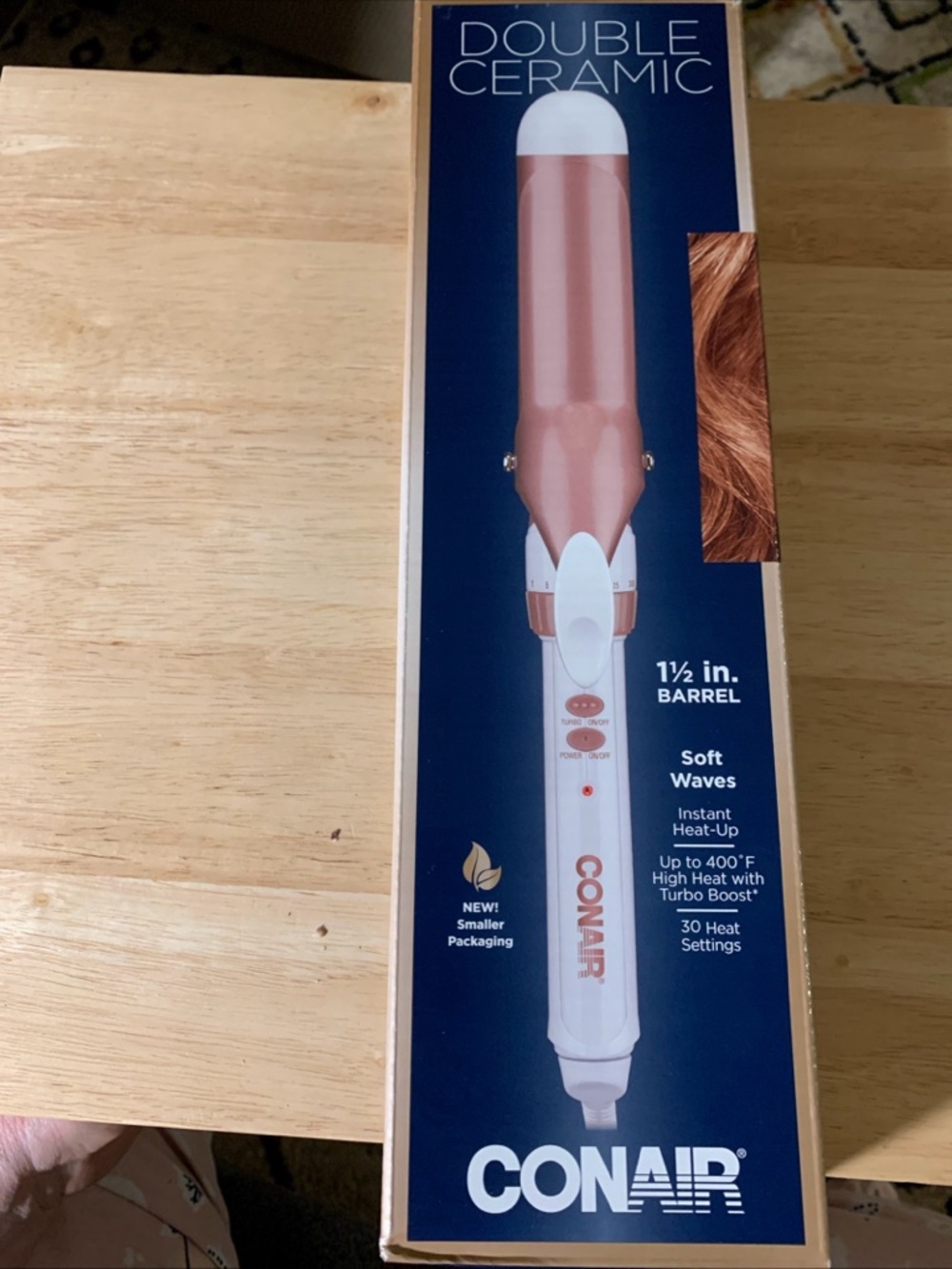 Conair Double Ceramic Curling Iron 1.25 Inch - Rose Gold